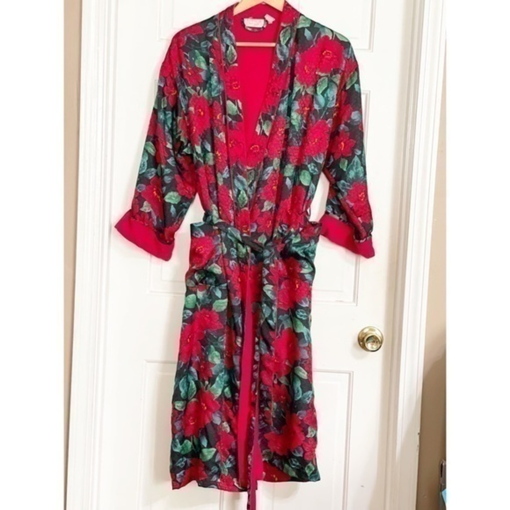 Vintage Victoria’s Secret VS Gold Label Floral Sheath Robe